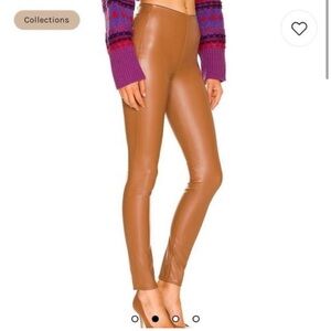Rag’n’Bone cognac, faux leather leggings